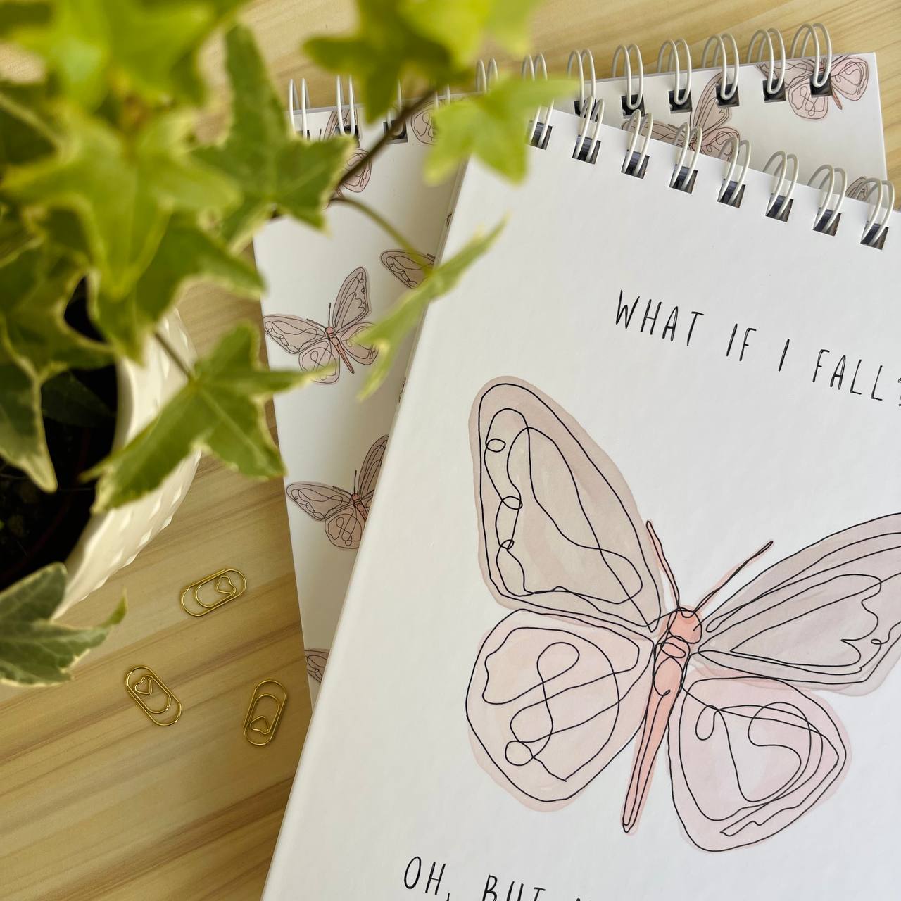 SPIRAL NOTEBOOK BUTTERFLY