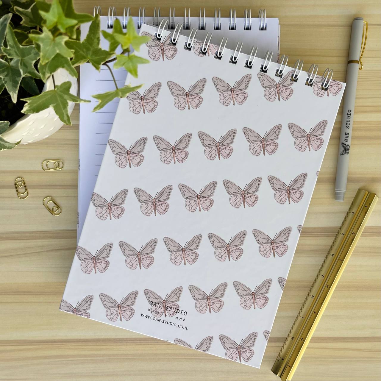 SPIRAL NOTEBOOK BUTTERFLY