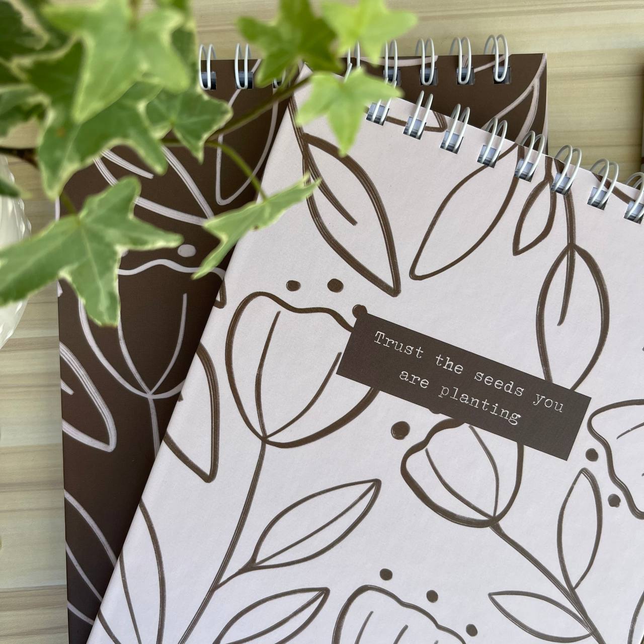 SPIRAL NOTEBOOK FLOWERS