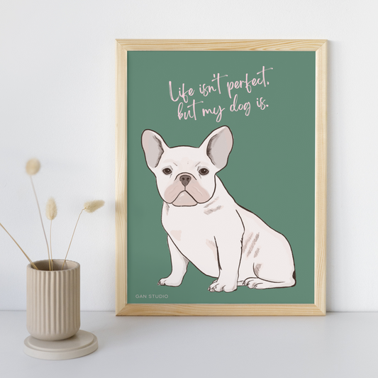 Cute Dog Illustration Print