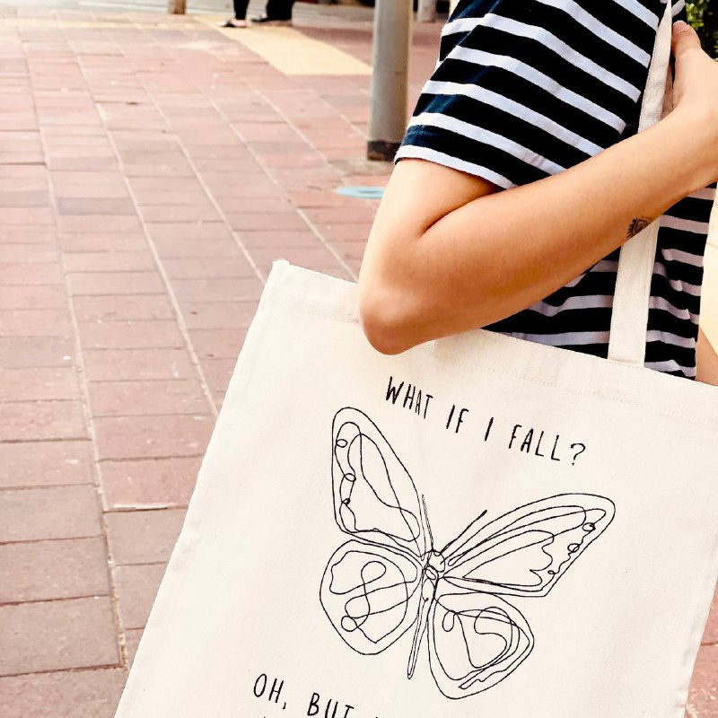 Butterfly tote bag