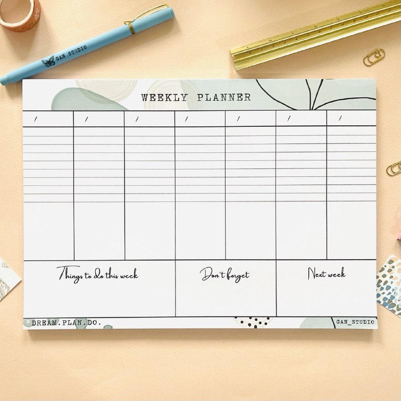 Weekly Planner Pad