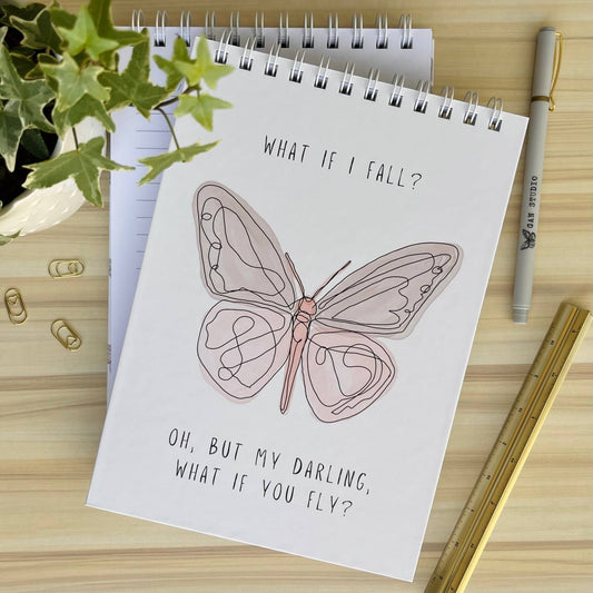 SPIRAL NOTEBOOK BUTTERFLY